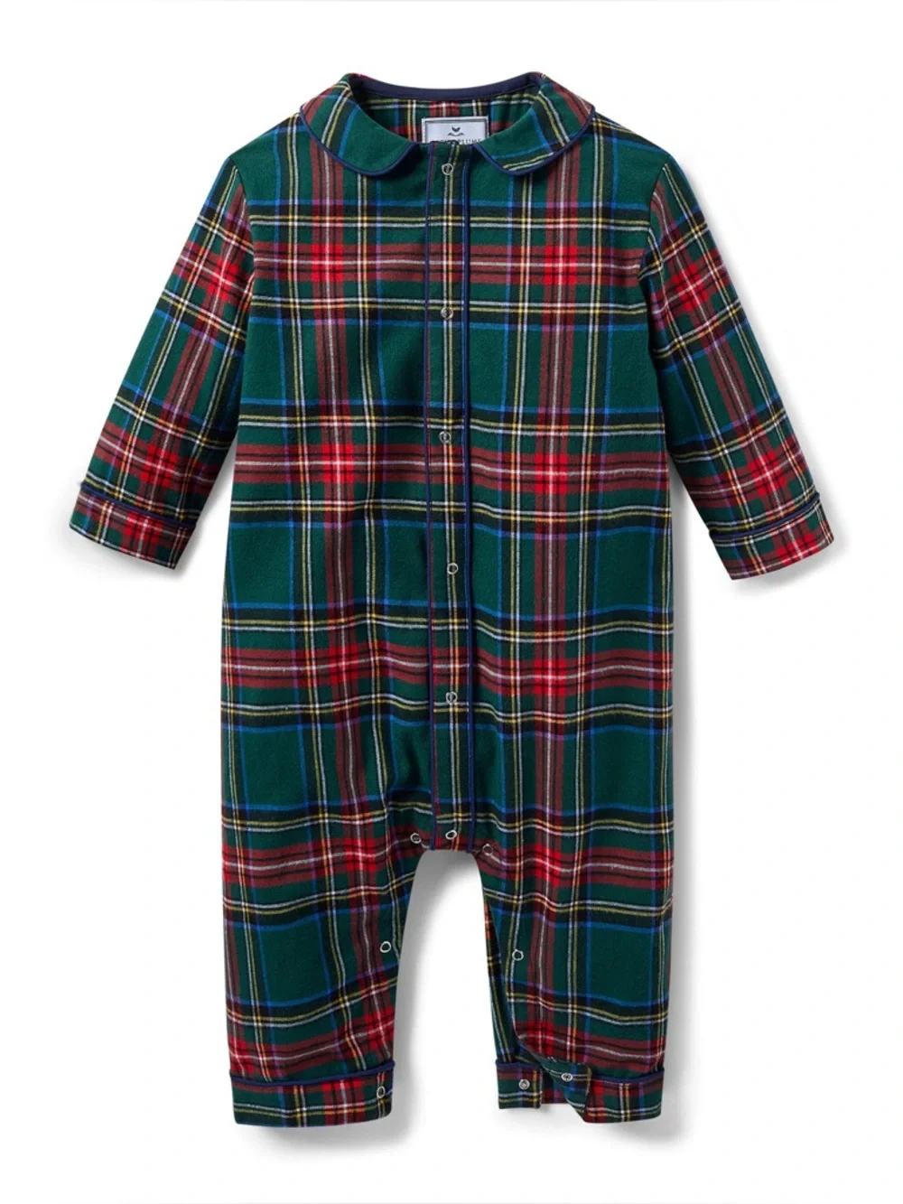 Petite Plume Brushed Twill Cambridge Romper in Kensington Tartan Size 12/18M